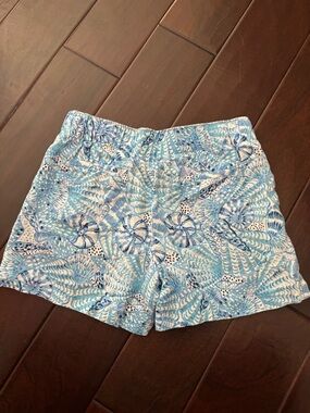 Lilly Pulitzer Lilo Short Amalfi Blue By The Seashore Size XS